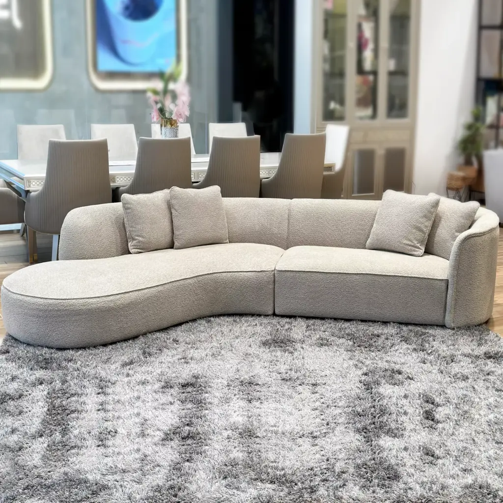 Melzo Right Curve Sofa United Furniture