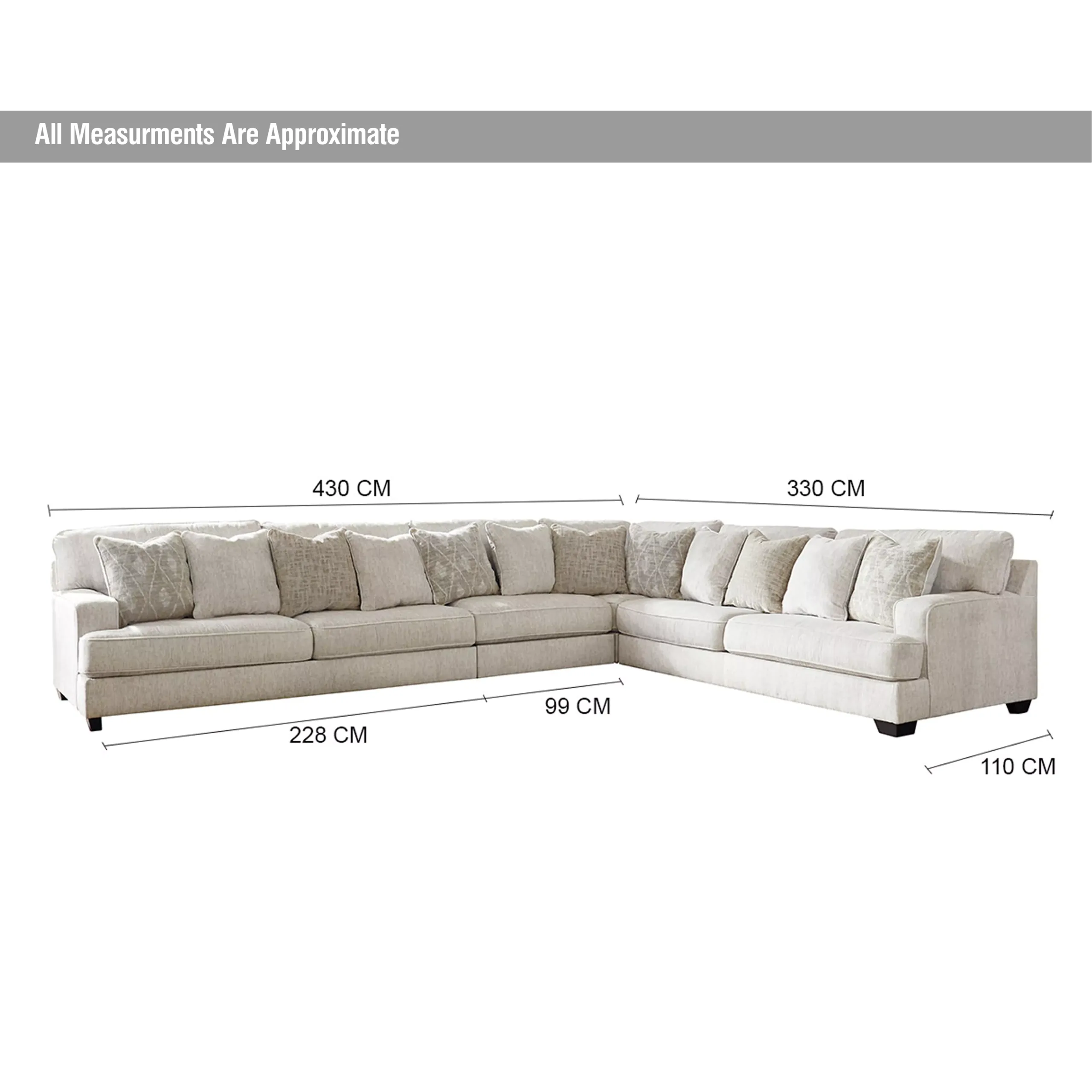 Rawcliffe Corner Sofa Dim United Furniture