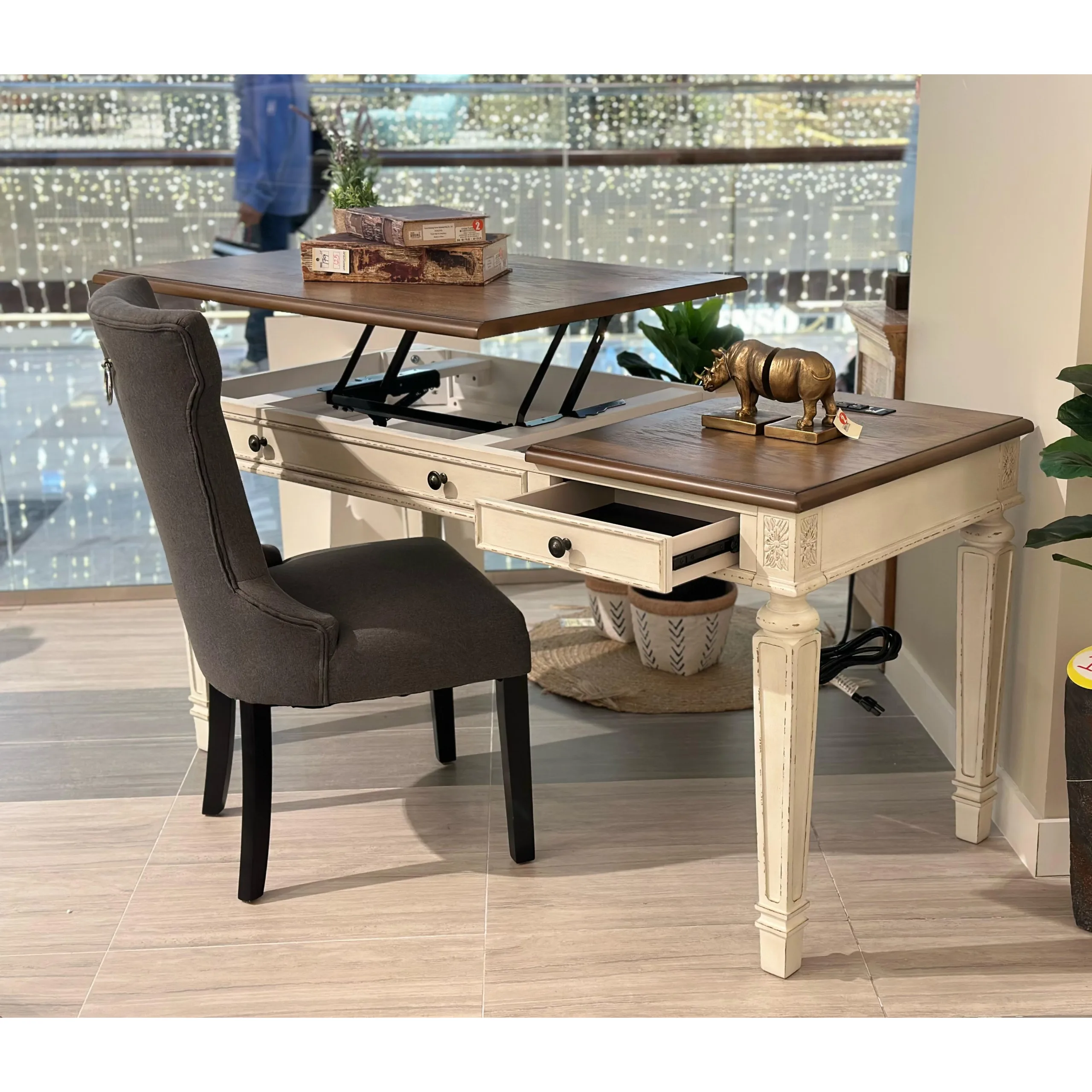 Realyn Office Desk Dis Open United Furniture