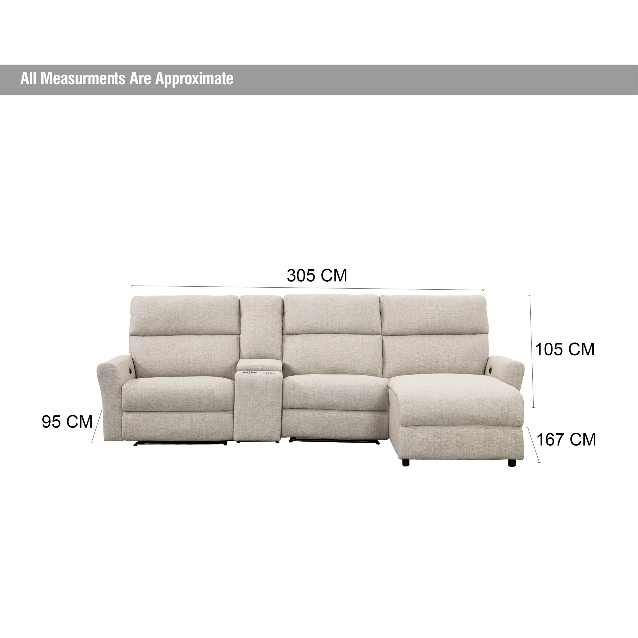 Alonso Left Corner Sofa Dim United Furniture