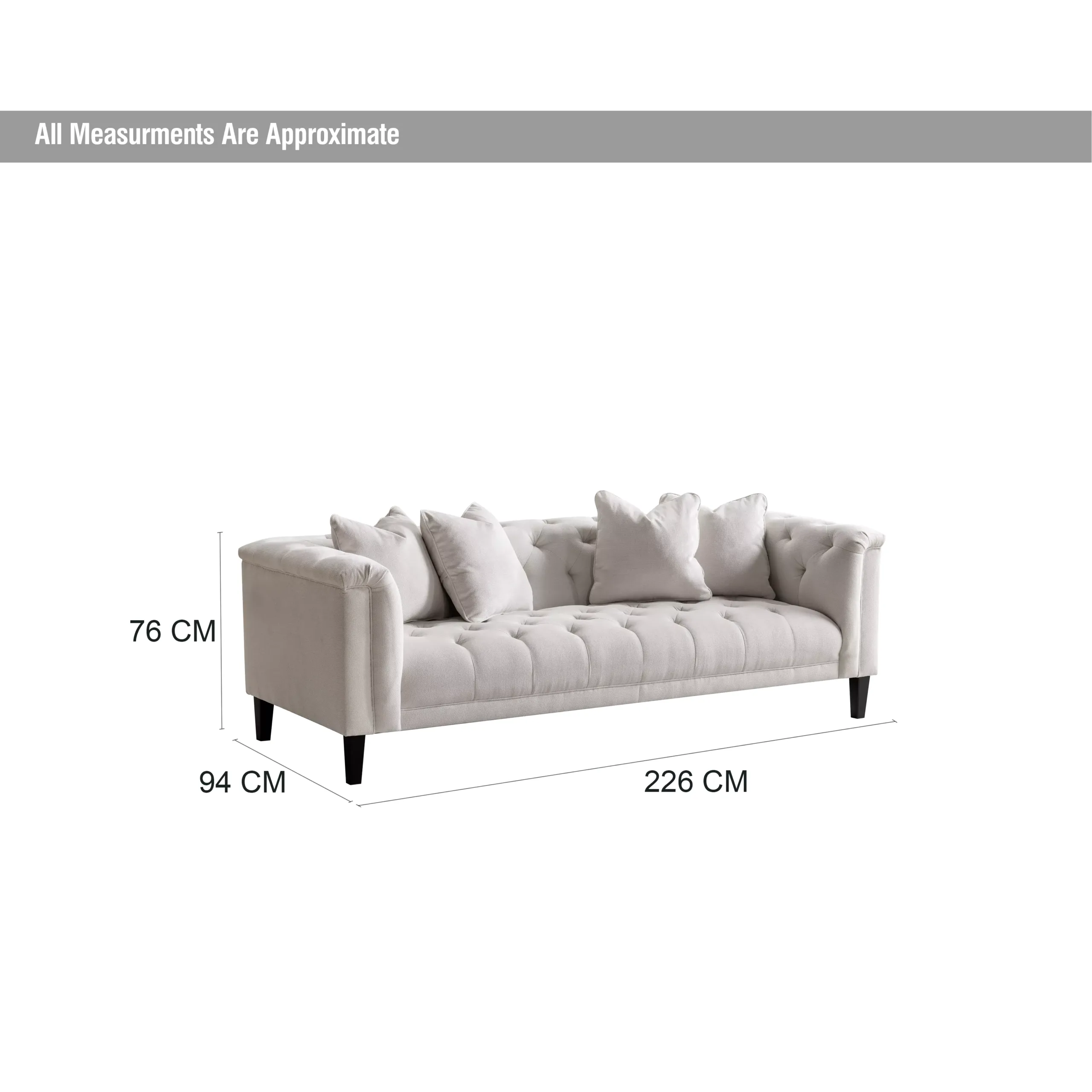Ghazi 3seater Sofa Dim United Furniture