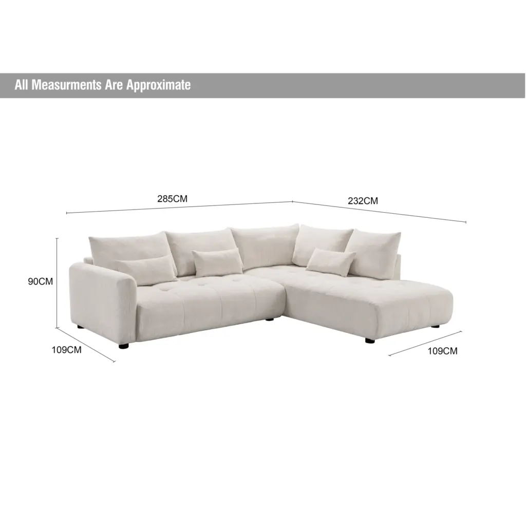 Verona Left Corner Sofa Dim United Furniture