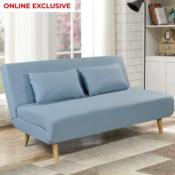 Zana Sofa Bed - Cyan Blue