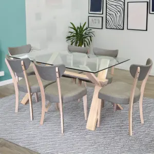 Hellenika Dining Table - Milky White Beech