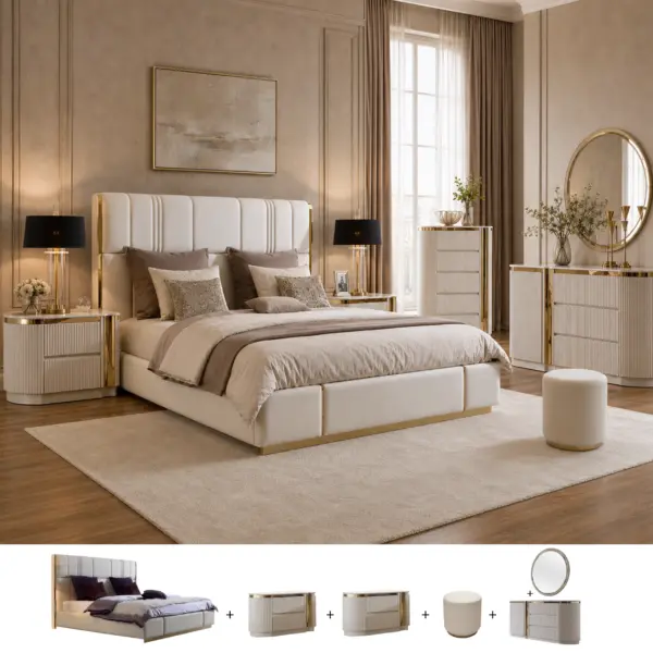 Motella 6 Pcs. King Bedroom Set