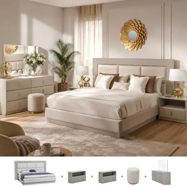 Vaisley 6 Pcs. King Bedroom Set
