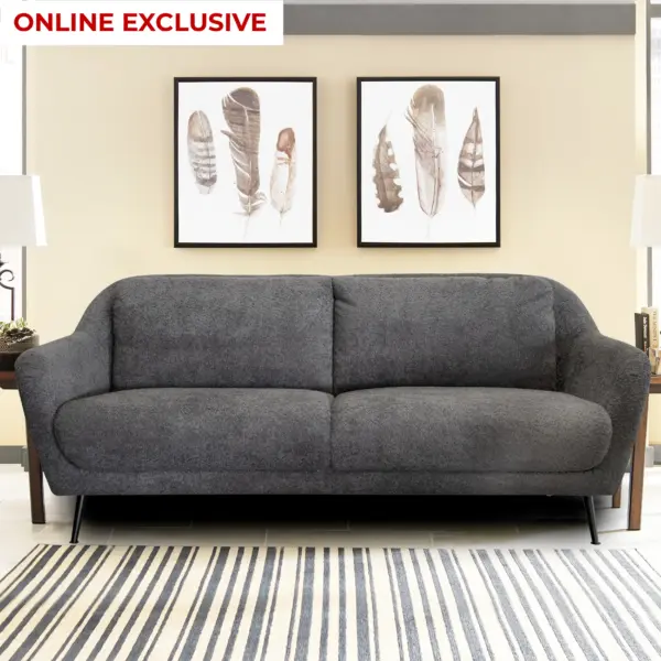 Elba 3 Seater Sofa - Dark Grey