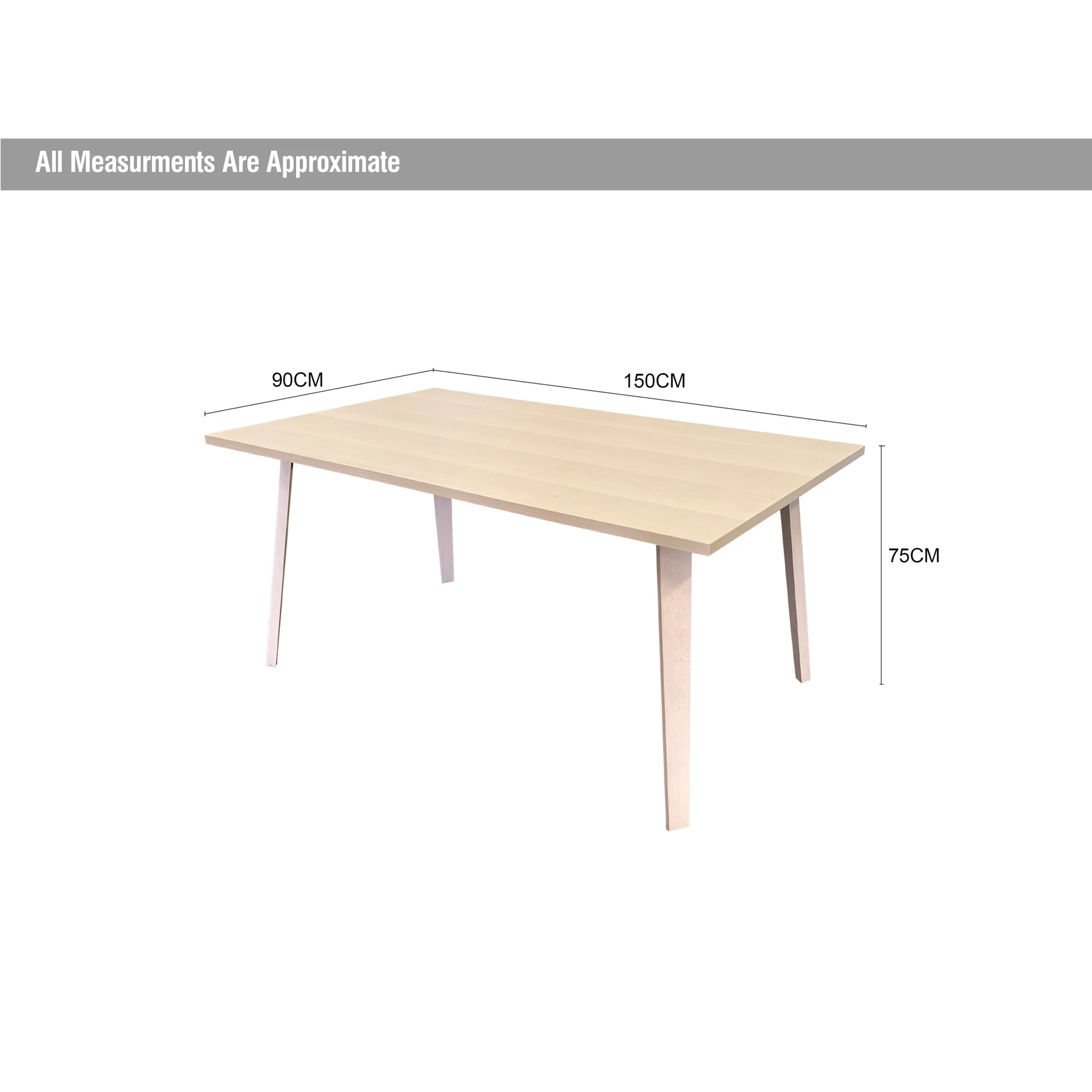 Hegra Dining Table Milky White Dim United Furniture