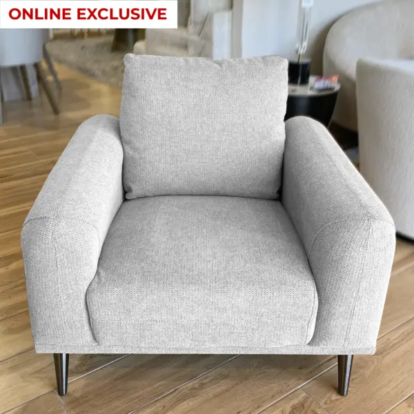 Marta Single Seater - Light Grey