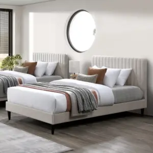 Nastya Single Bed - Beige