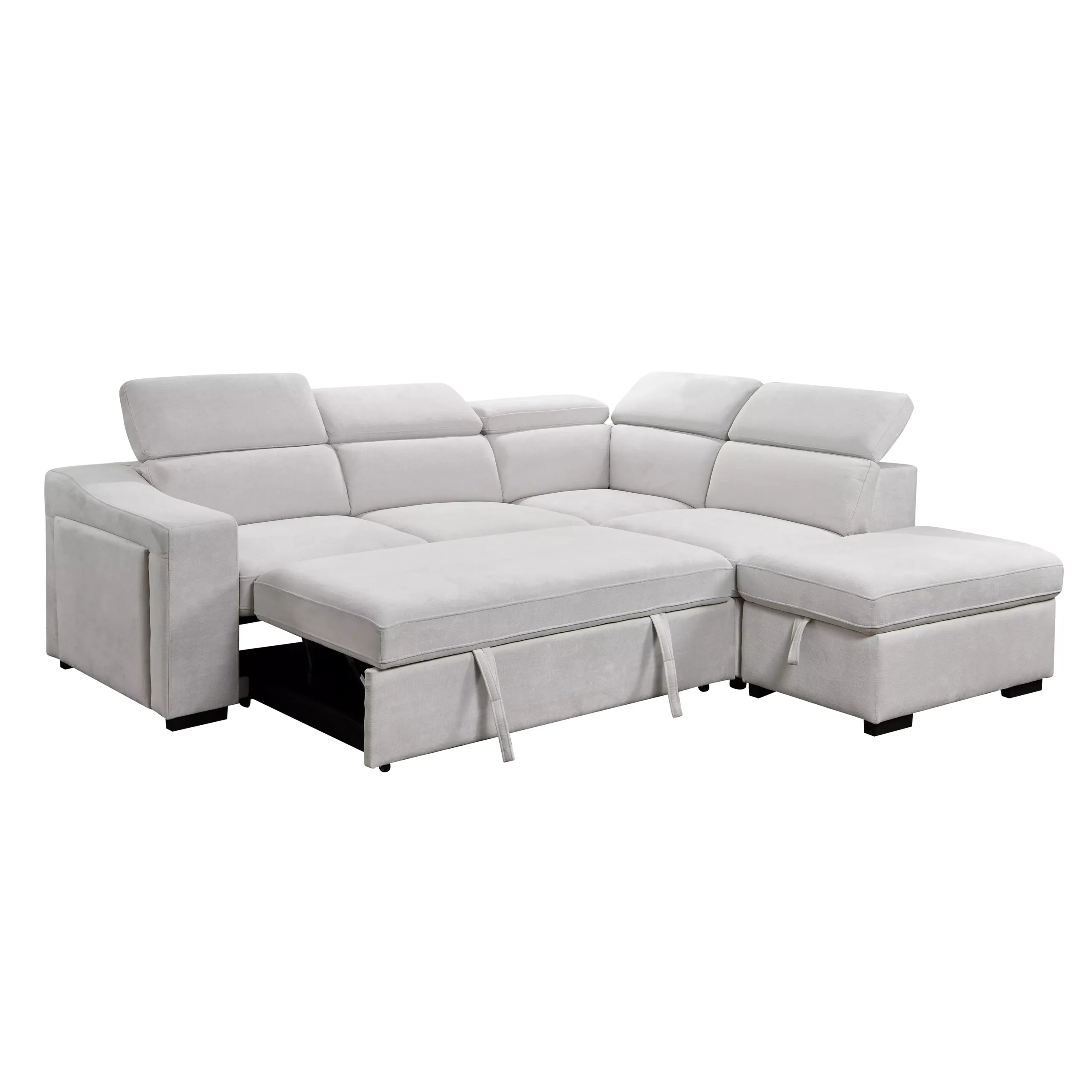 Opole Left Corner Sofa White 1 United Furniture