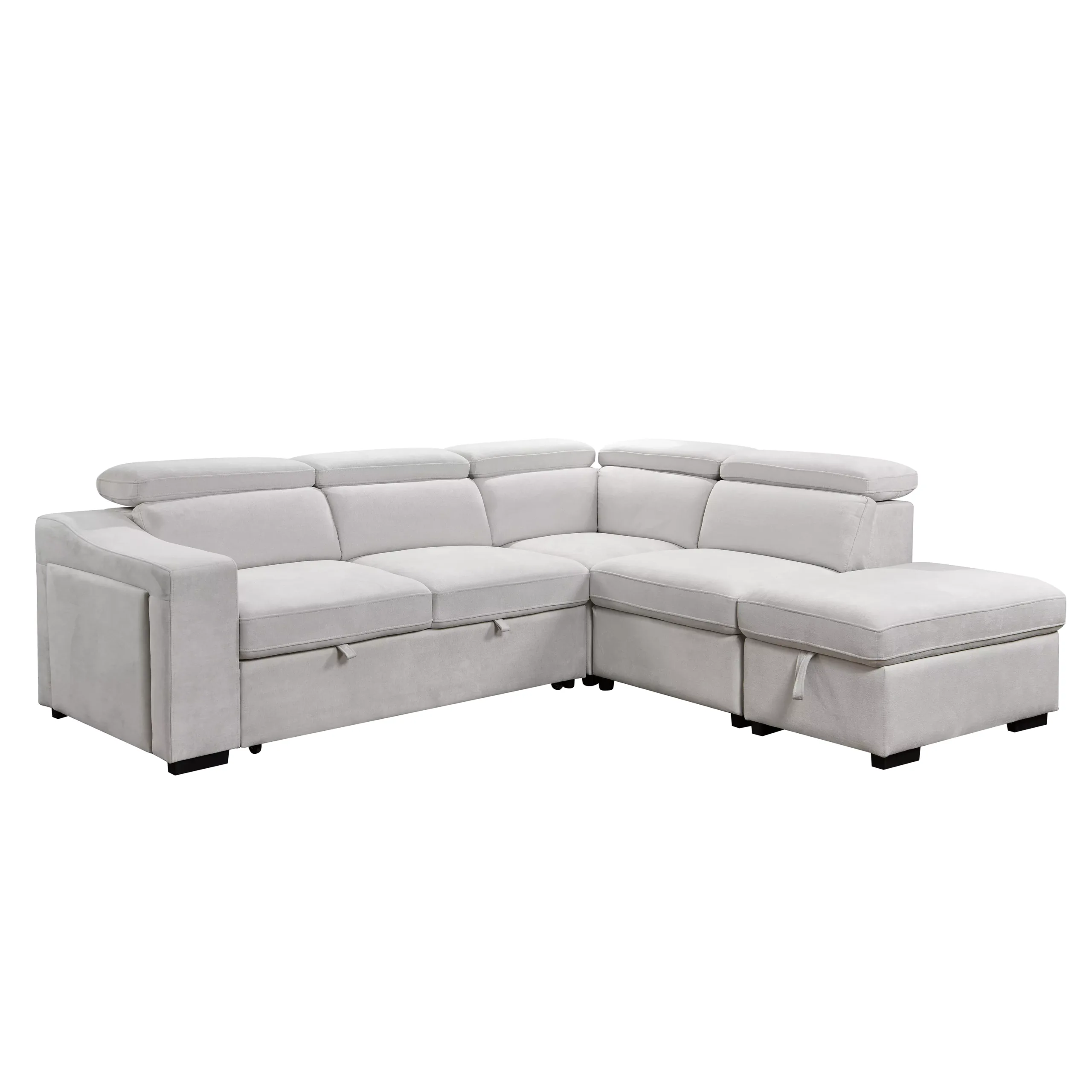 Opole Left Corner Sofa White 3 United Furniture