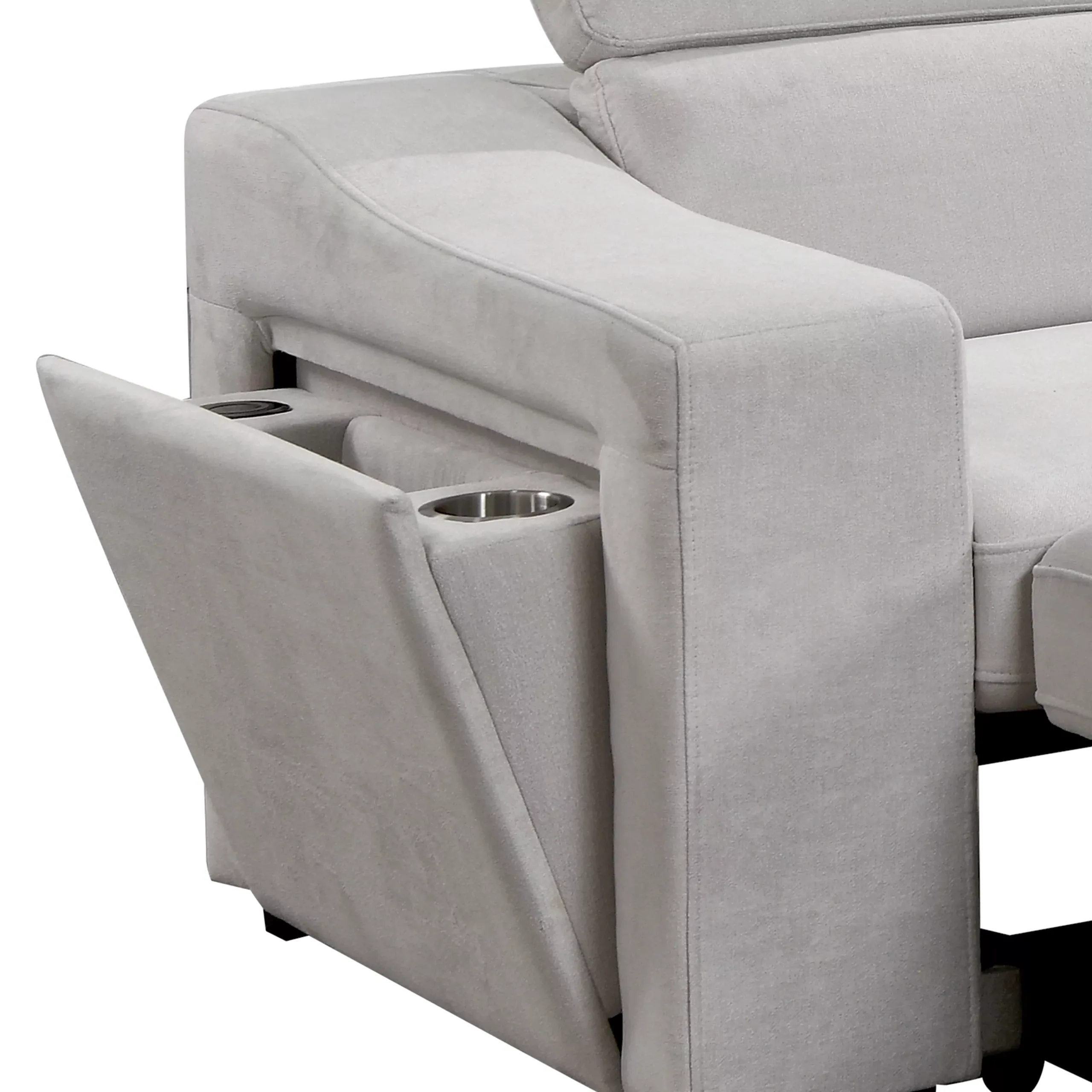 Opole Left Corner Sofa White 4 United Furniture