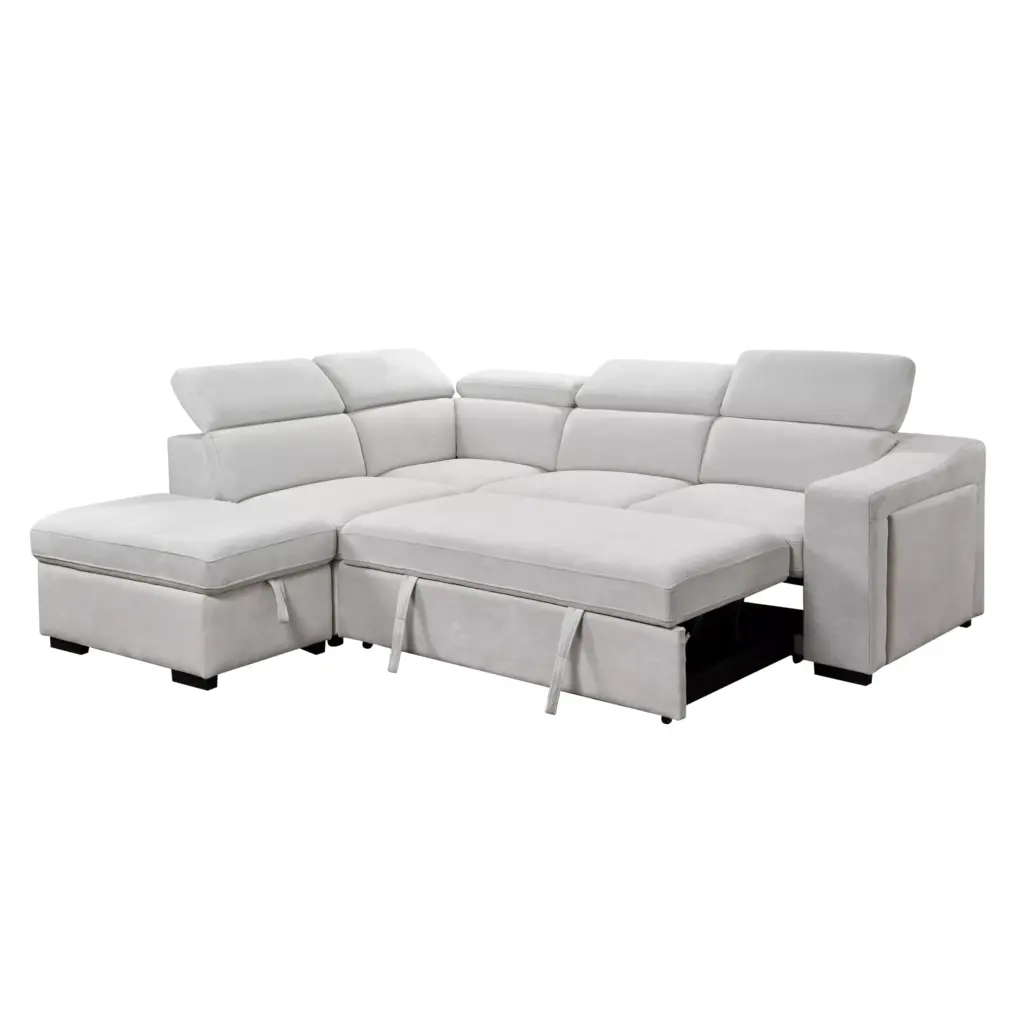 Opole Right Corner Sofa White 1 United Furniture