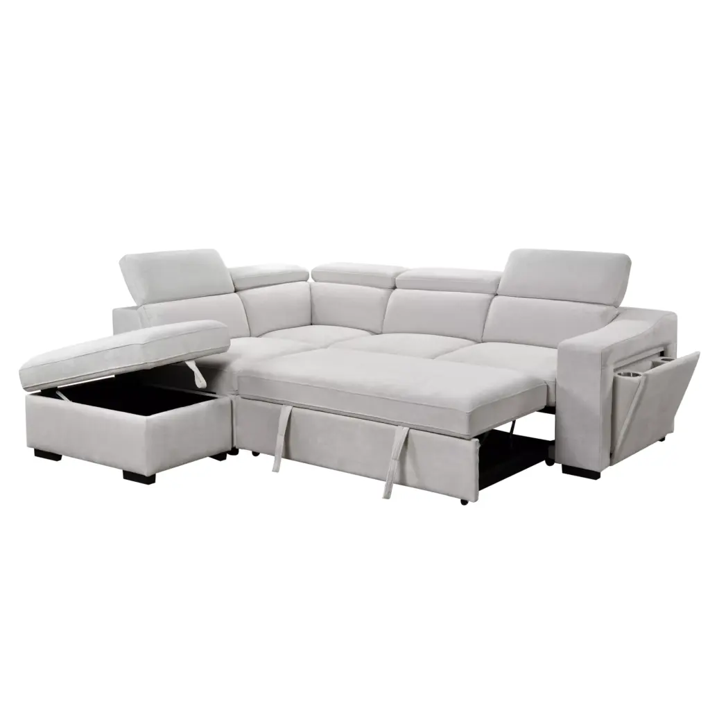 Opole Right Corner Sofa White 2 United Furniture