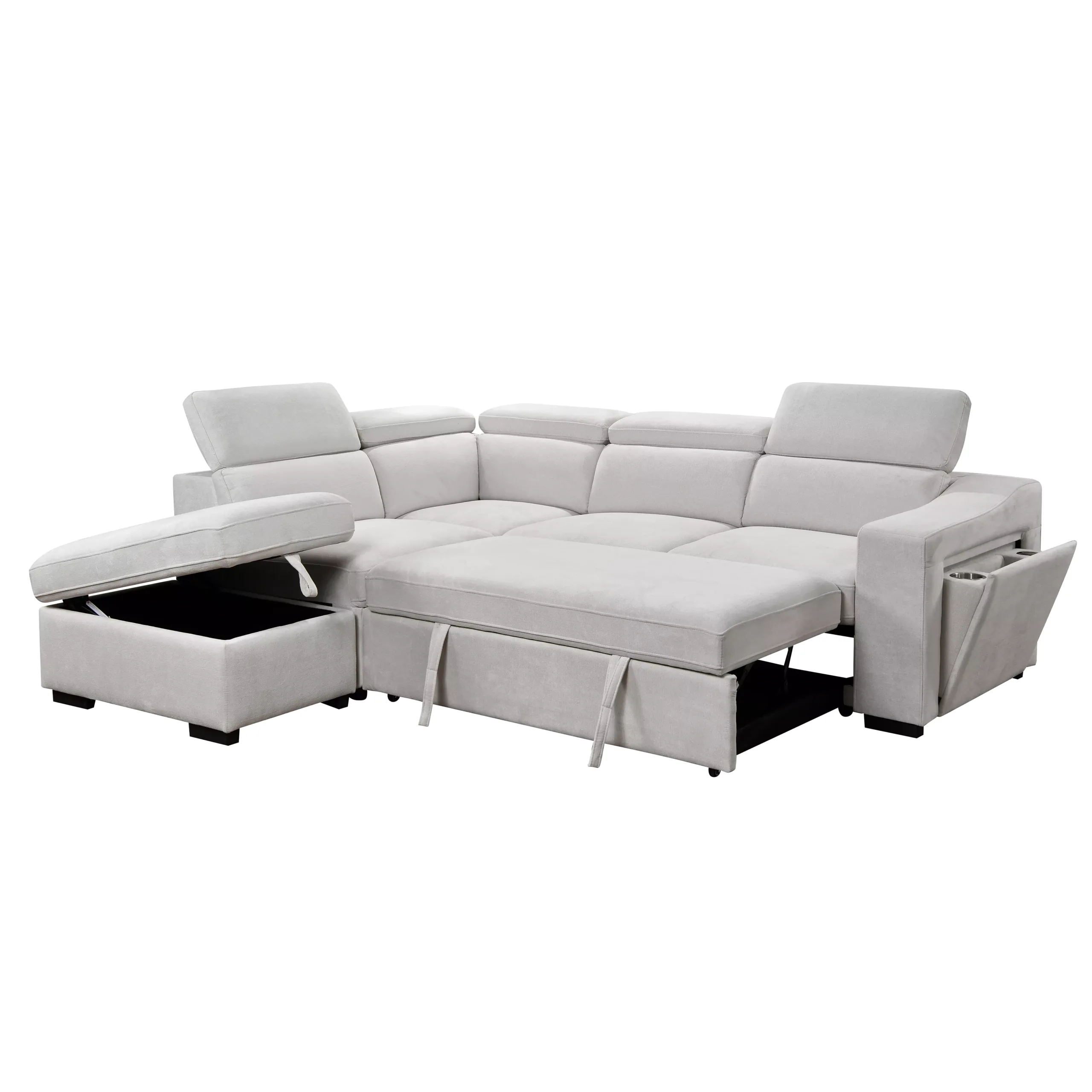 Opole Right Corner Sofa White 2 United Furniture