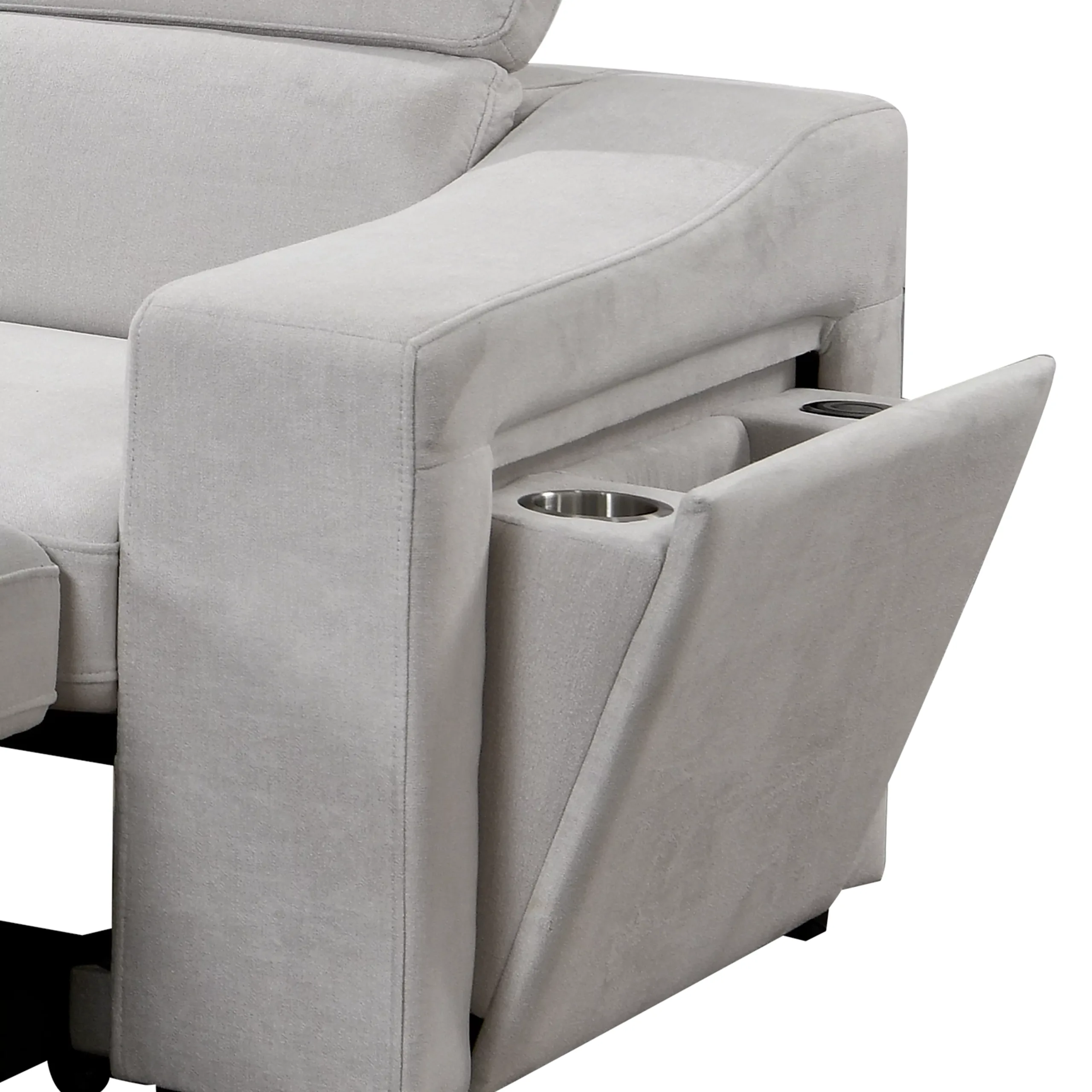 Opole Right Corner Sofa White 4 United Furniture