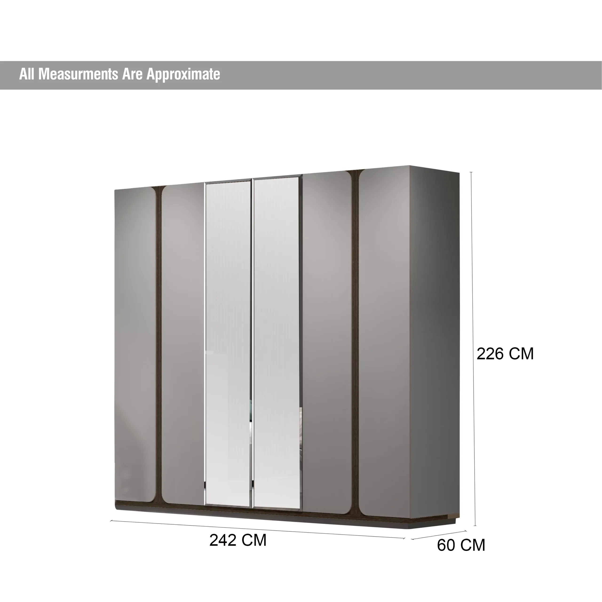 Paolino Wardrobe Dim United Furniture