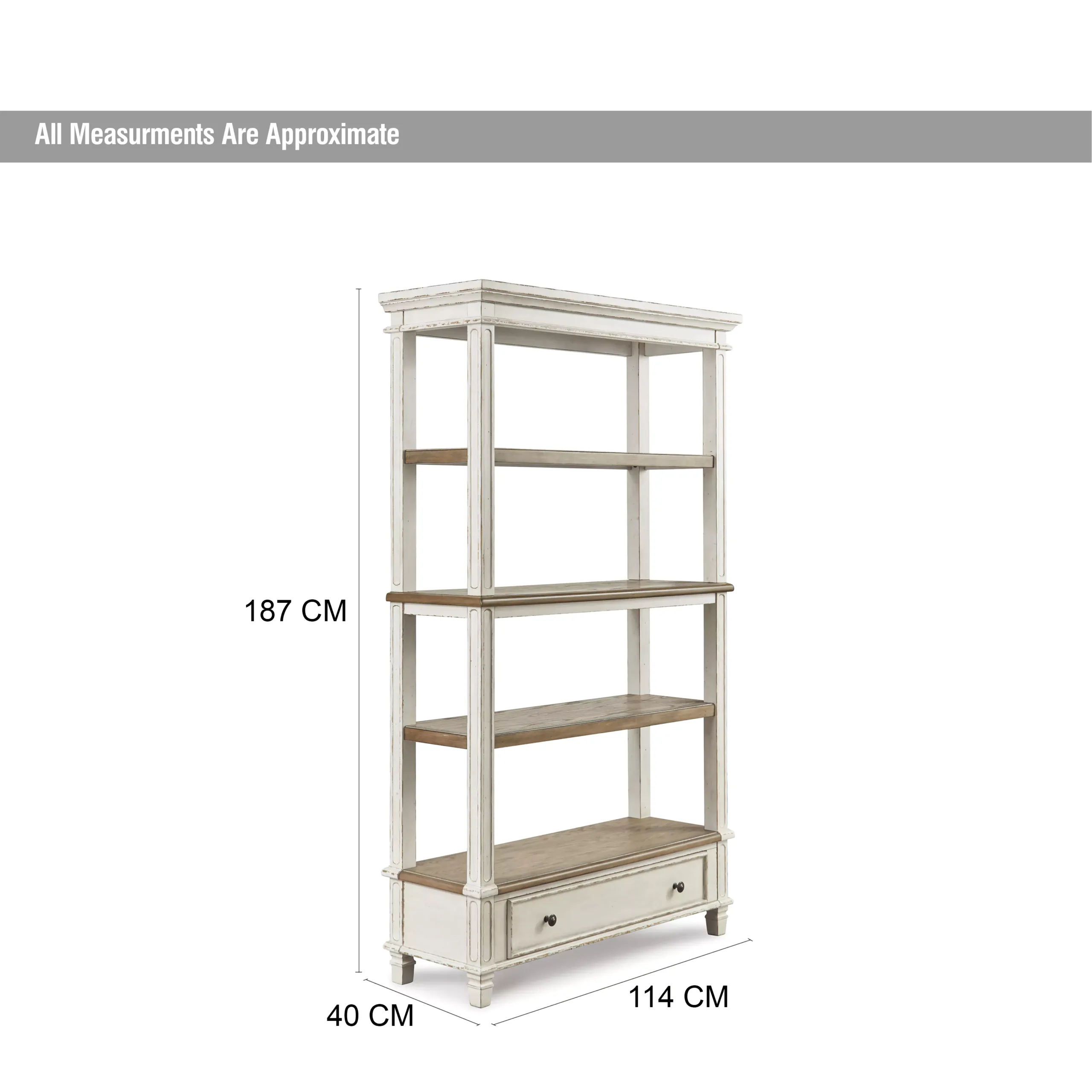 Realyn Bookcase Dim United Furniture