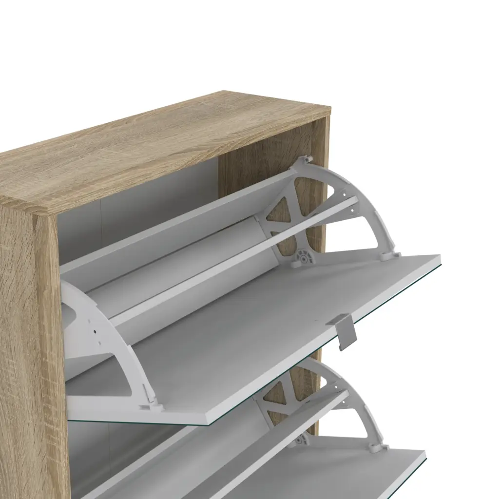 Bally Shoe Cabinet Open Swatch United Furniture