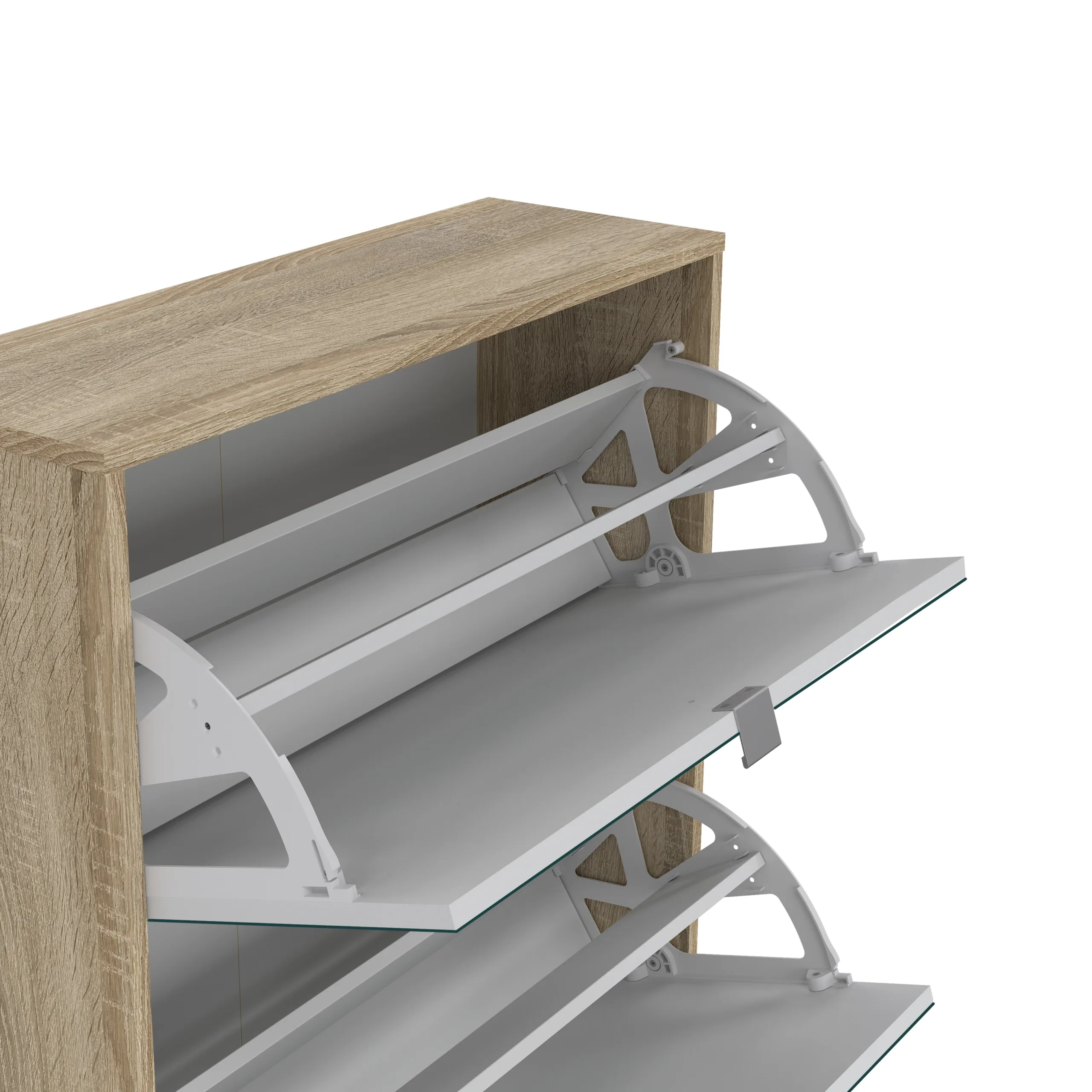 Bally Shoe Cabinet Open Swatch United Furniture