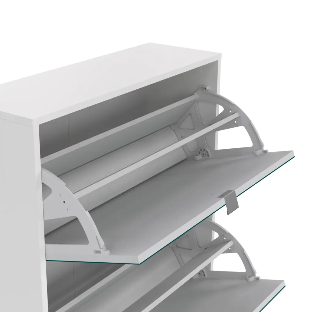 Bally Shoe Cabinet White Swatch United Furniture