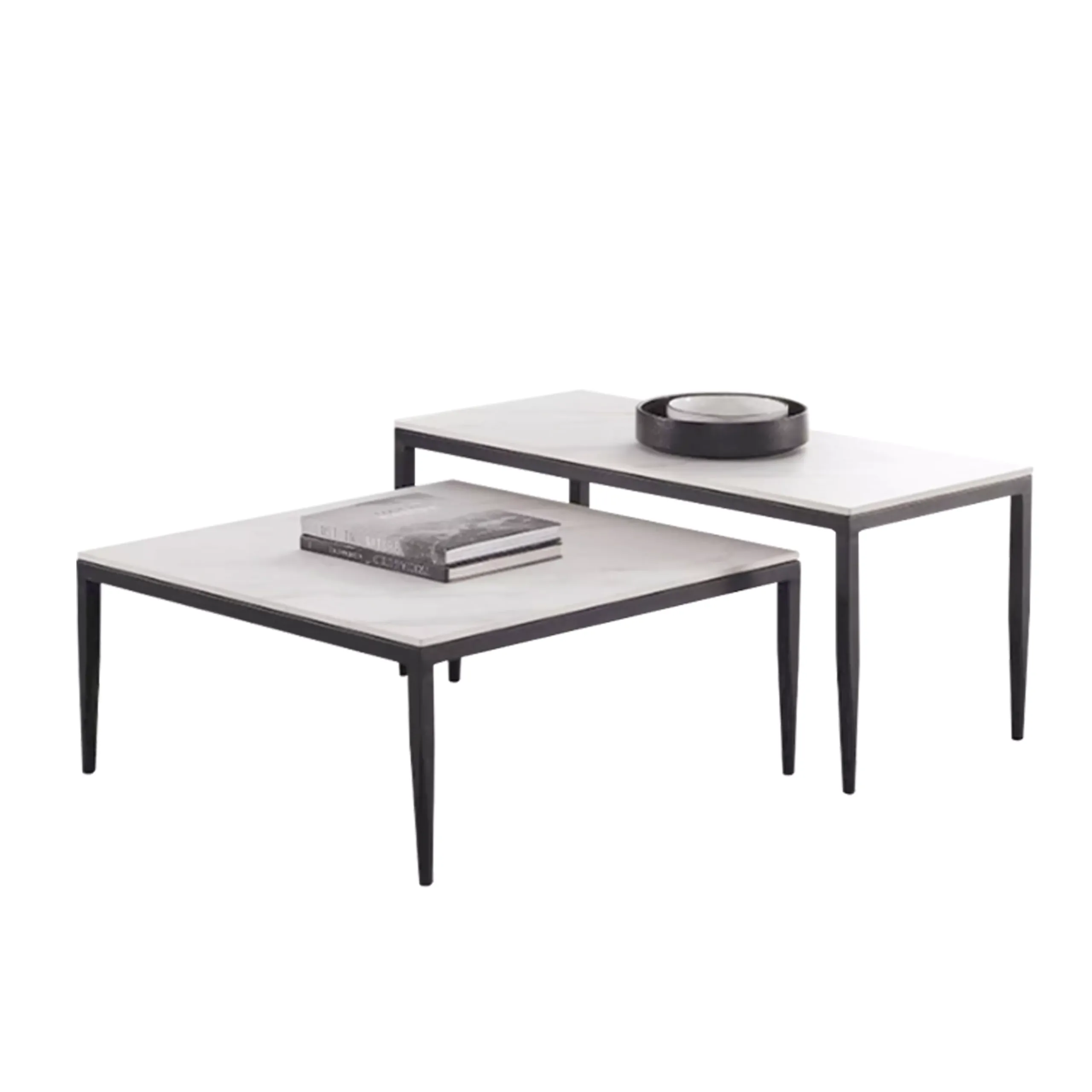Macha Square Coffee Table Set White 2 United Furniture