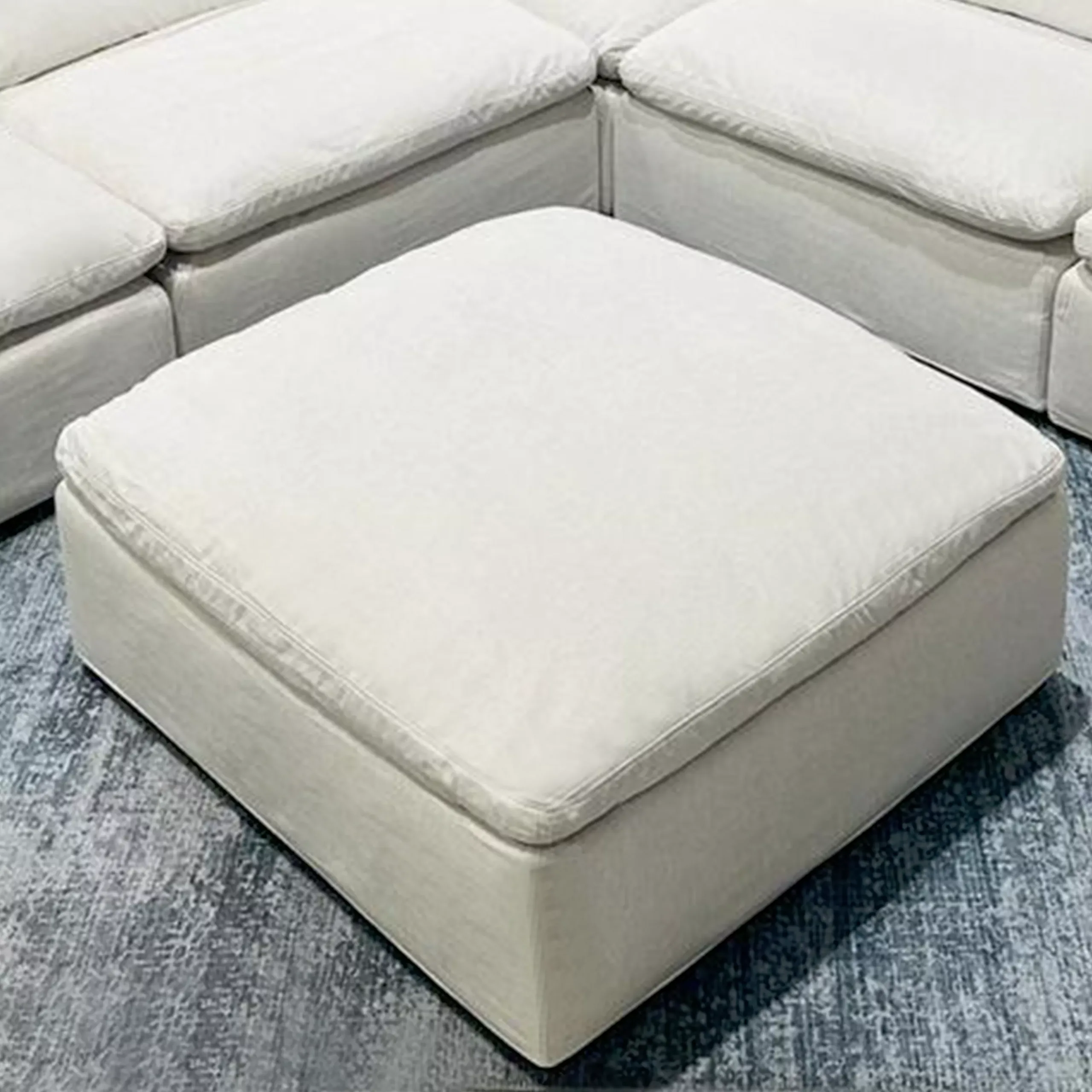 Aldana Ottoman Beige 1 United Furniture