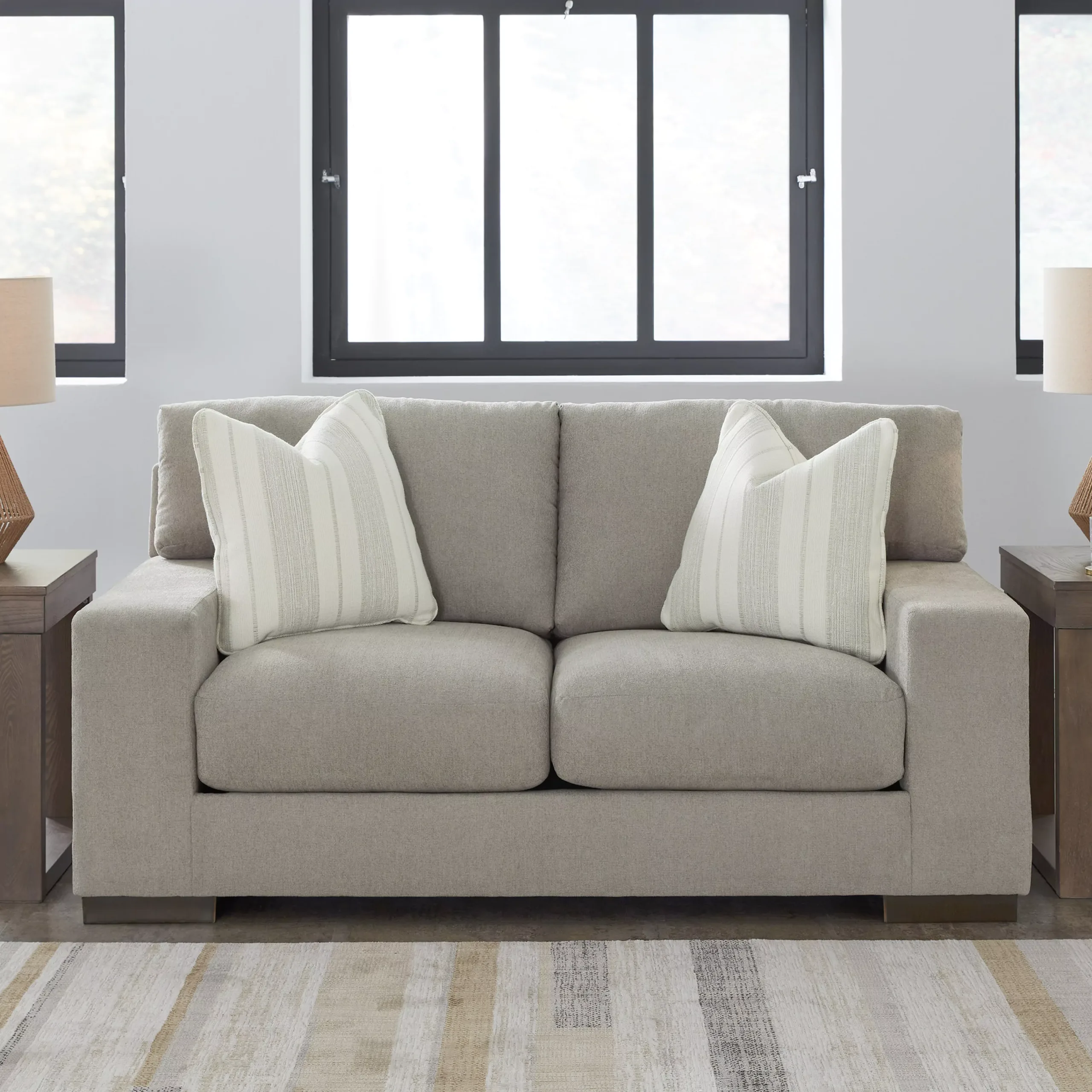 Maggie Sofa Flax 2seater 3 United Furniture