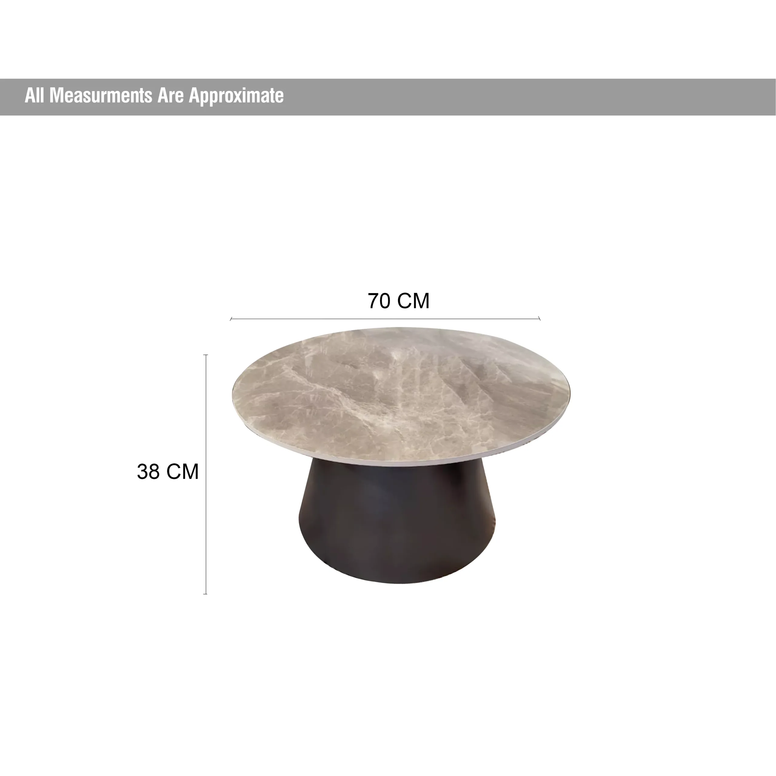 Munir Round Coffee Table Dim United Furniture
