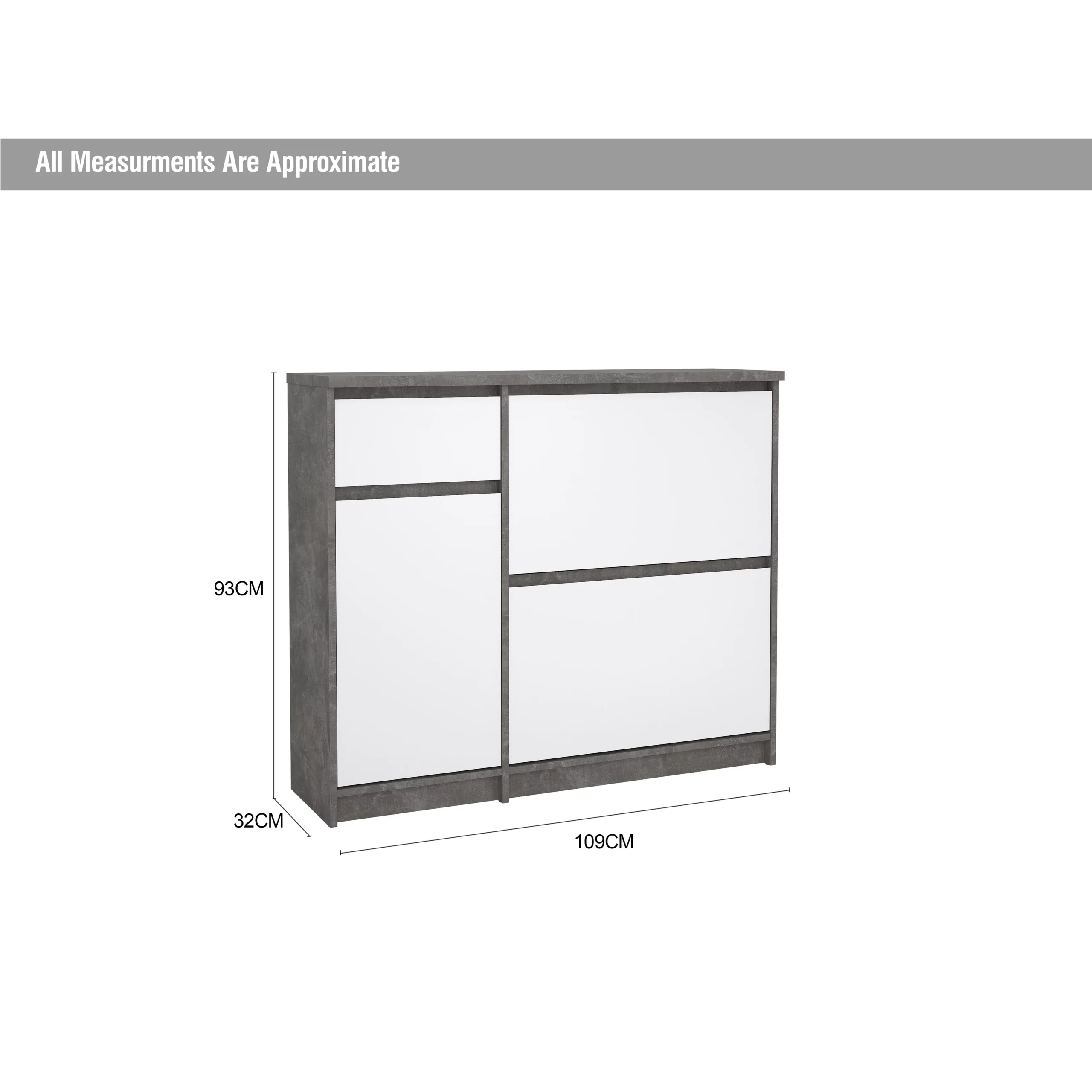 Naia Shoe Cabinet Bhgw Dim United Furniture