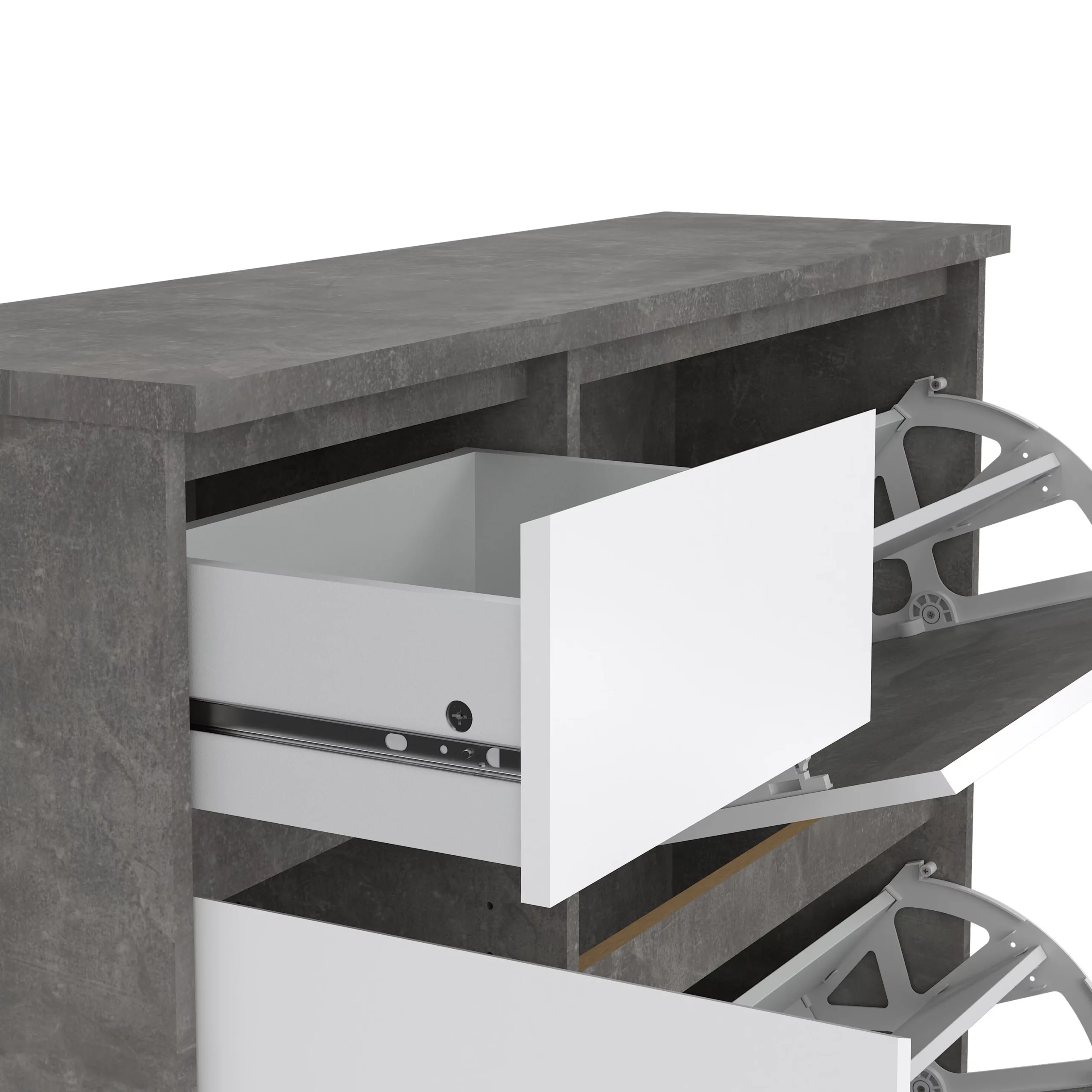 Naia Shoe Cabinet Bhgw Swatch A United Furniture