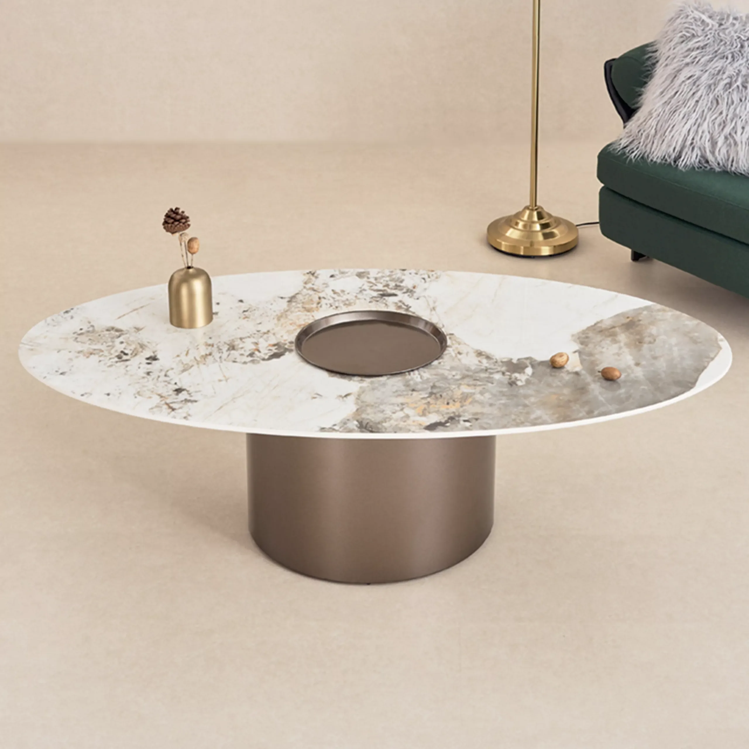 Ripart Oval Coffee Table 4 United Furniture