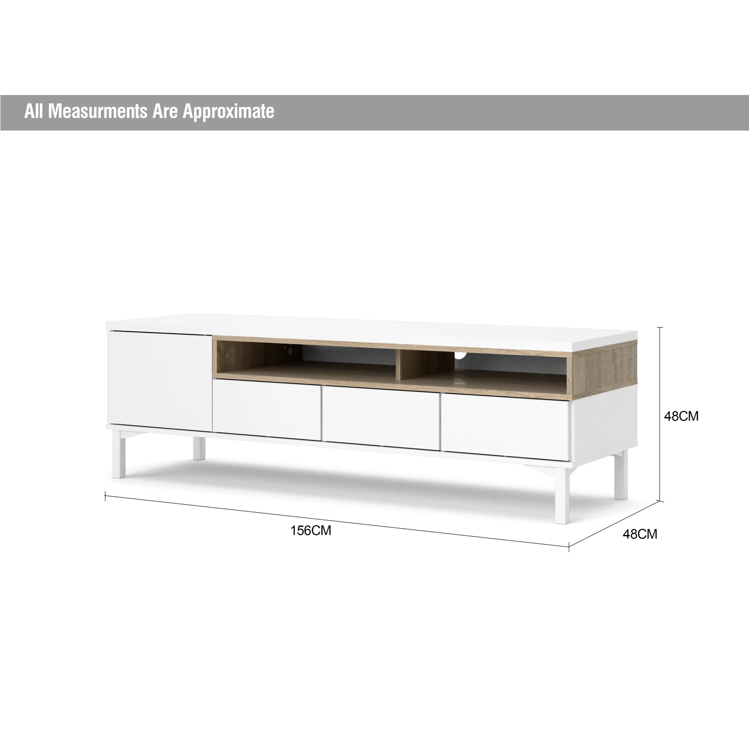 Roomers Tv Cabinet Dim United Furniture