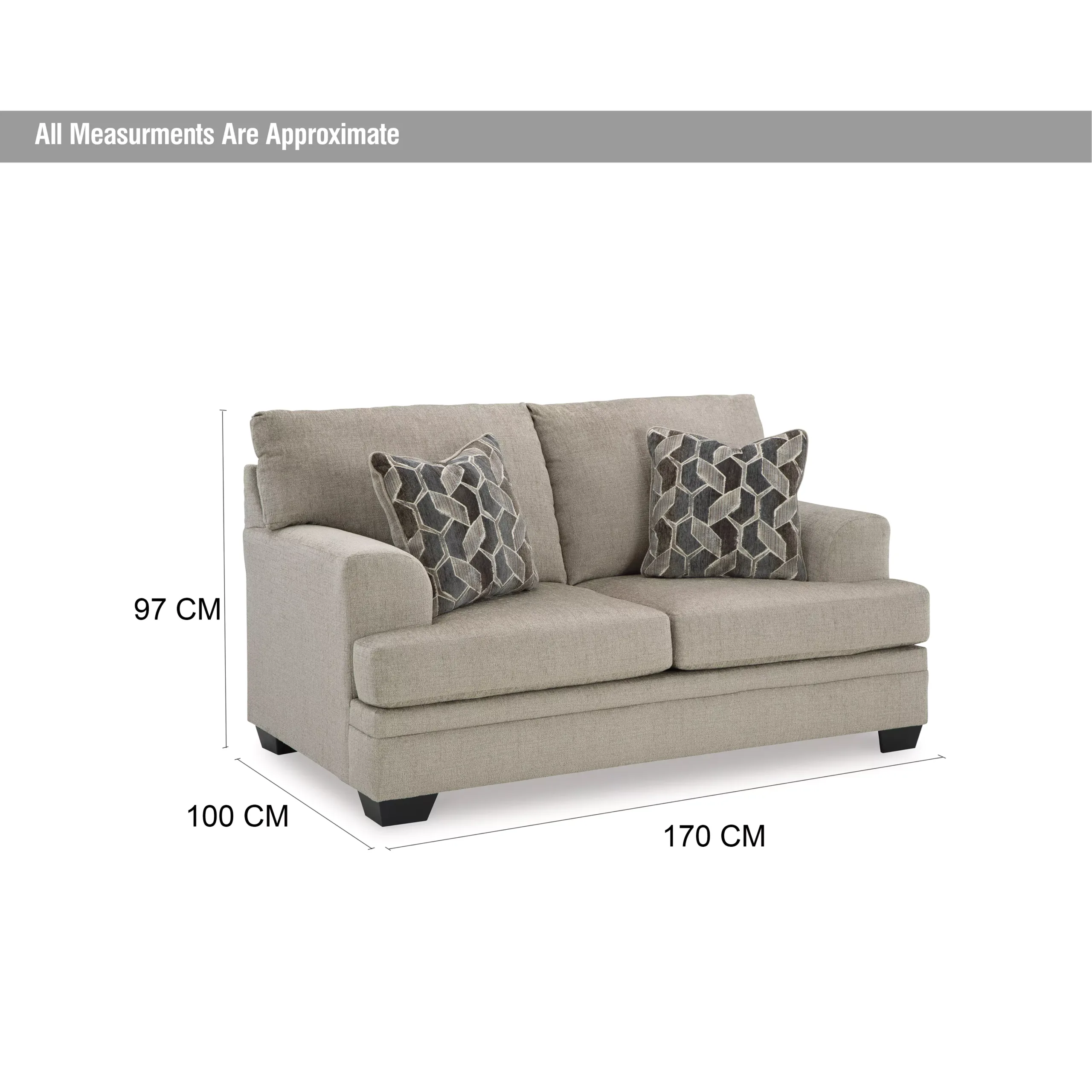 Stonemeade 2seater Dim United Furniture