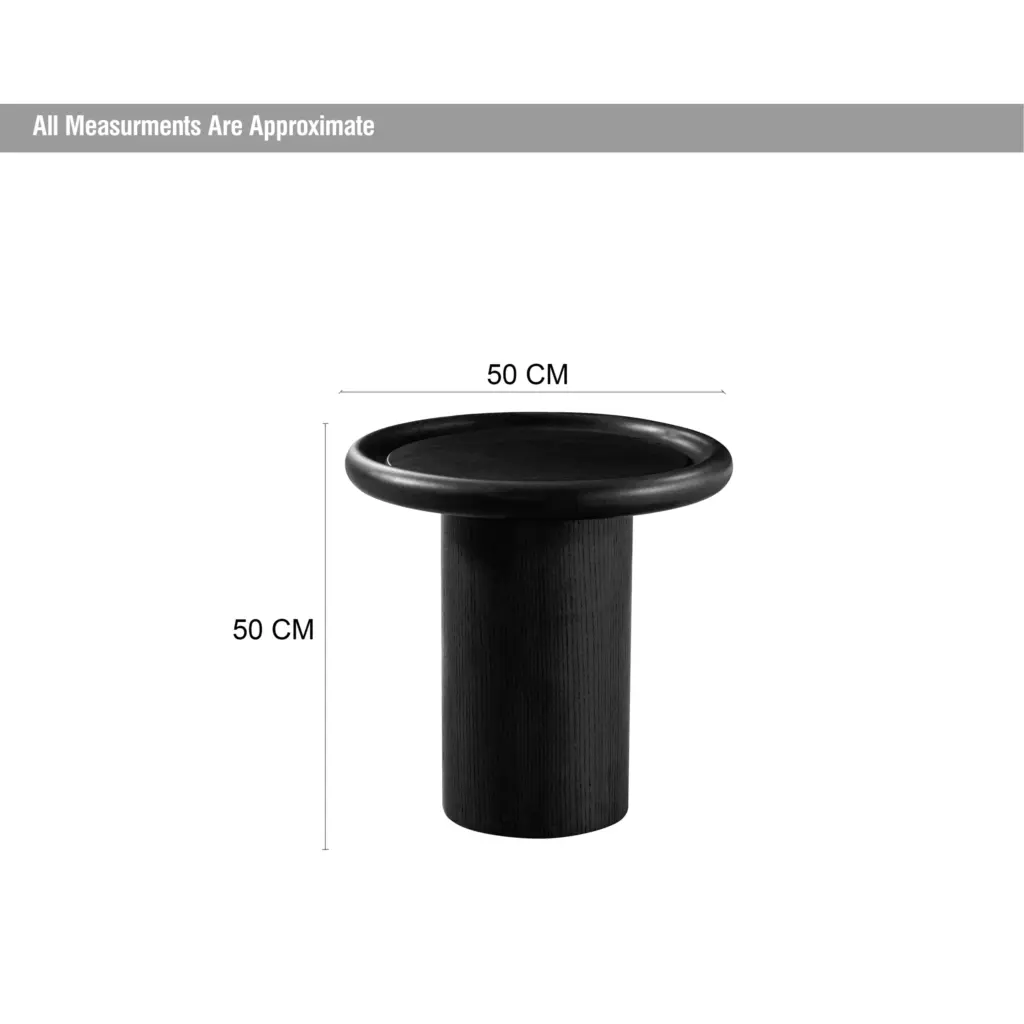 Velas Endtable Black Dim United Furniture