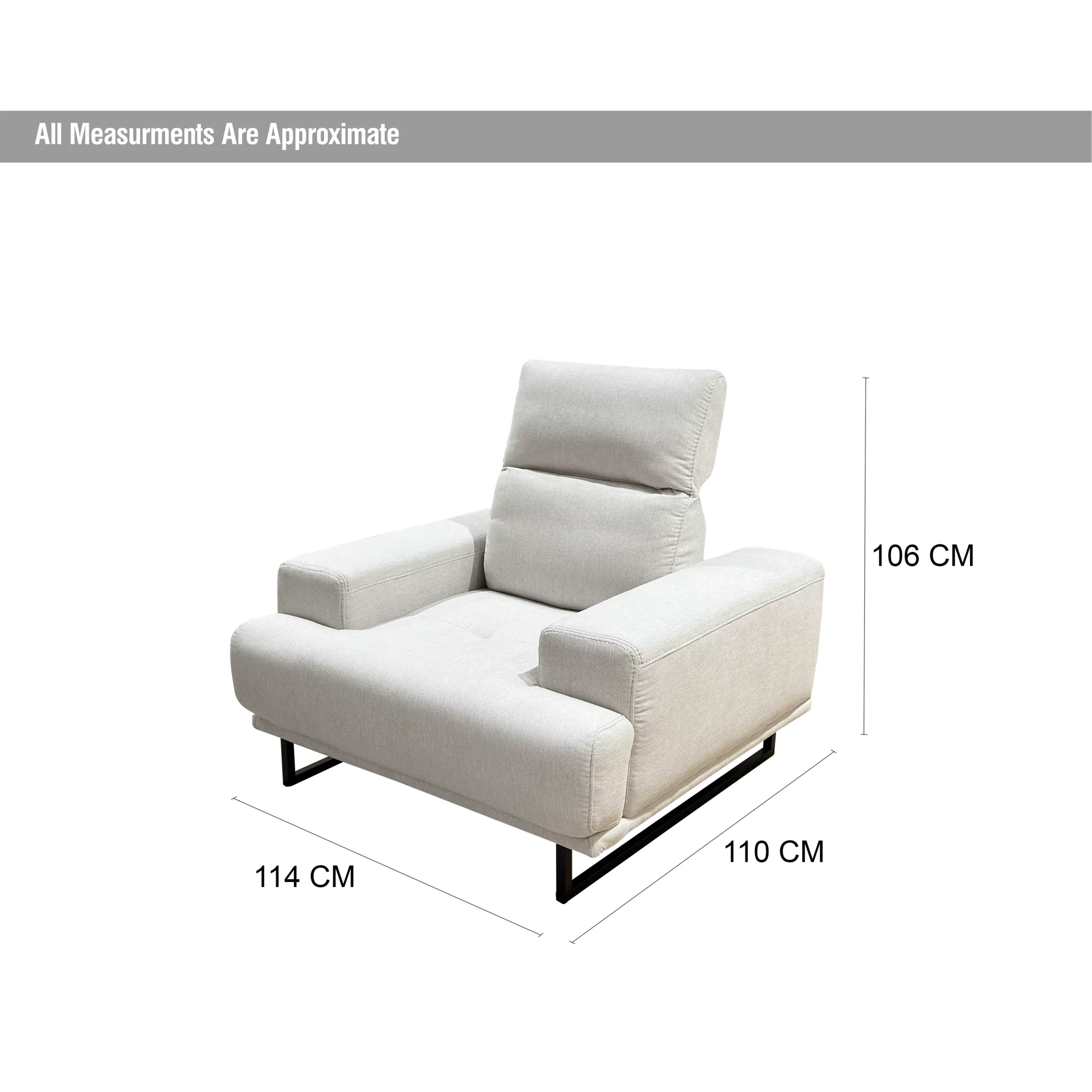 Saga Single Seater Dim United Furniture