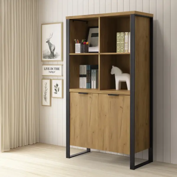 Enoro Bookcase - Golden Oak
