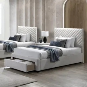 Henly Single Bed - Ivory