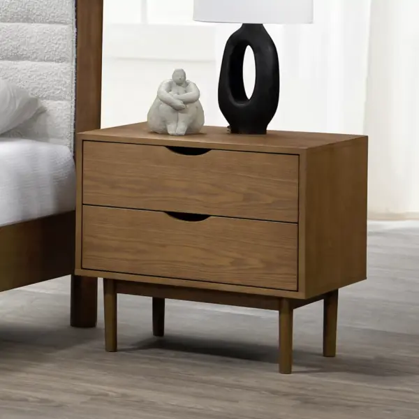 Meizhu Night Stand - Walnut