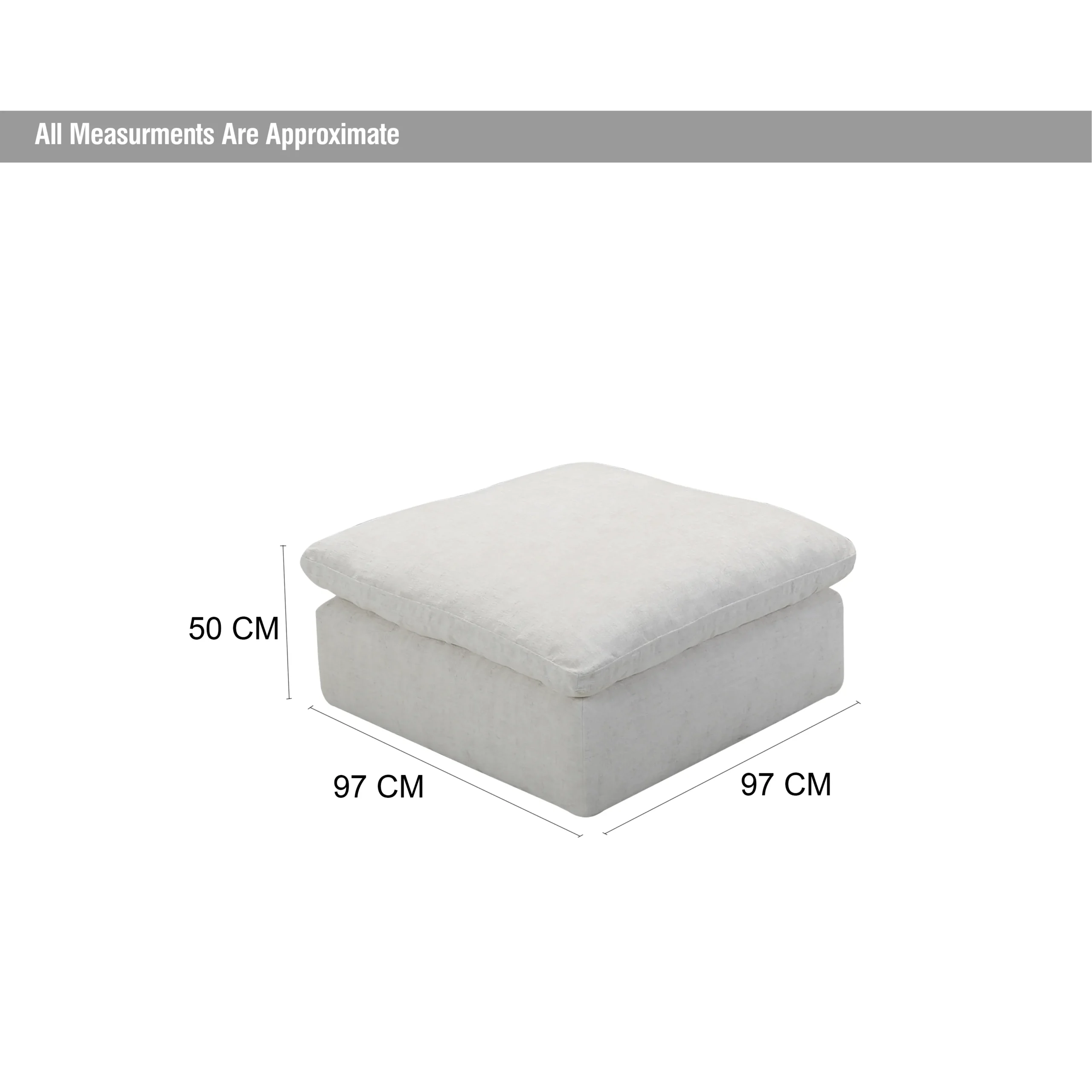 Aza Ottoman Dim United Furniture