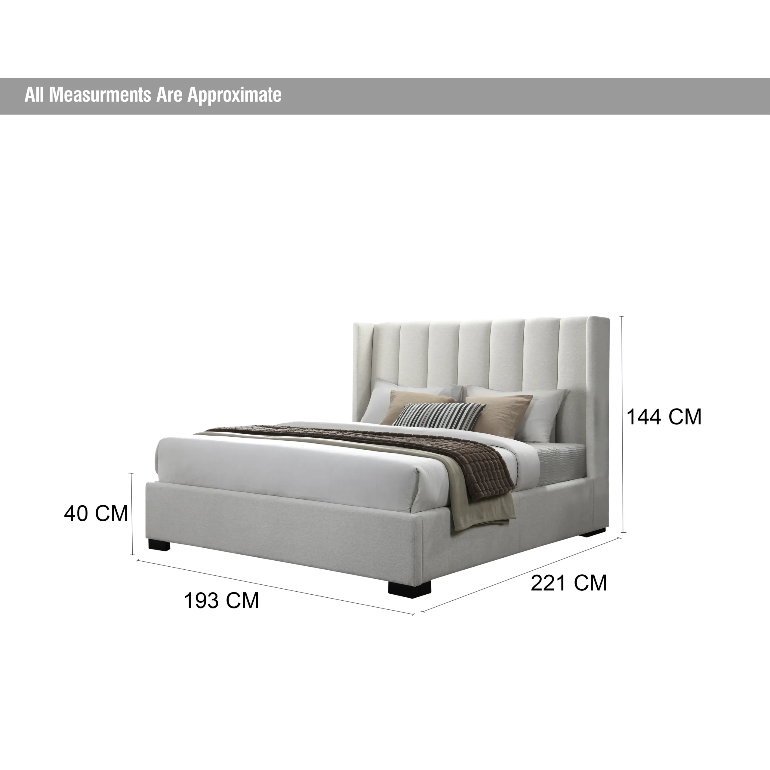 Rubens King Bed Ivory Dim United Furniture