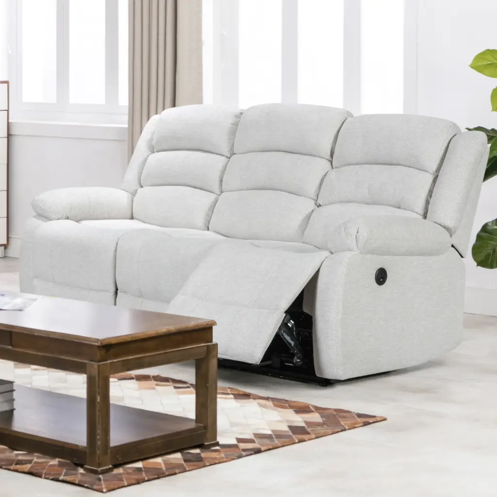 Atlantico Recliner 3seater Beige United Furniture