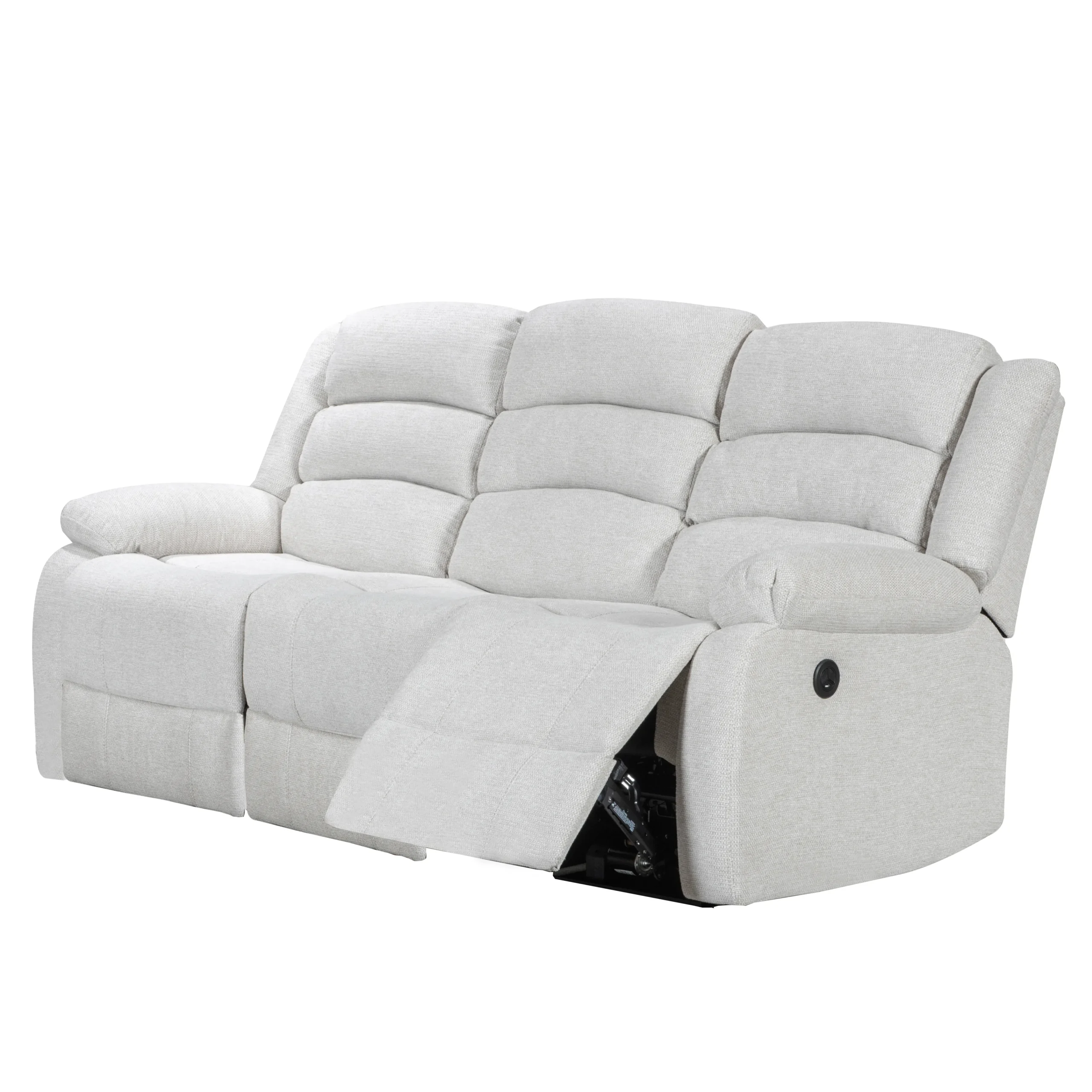 Atlantico Recliner 3seater Beige 1 United Furniture
