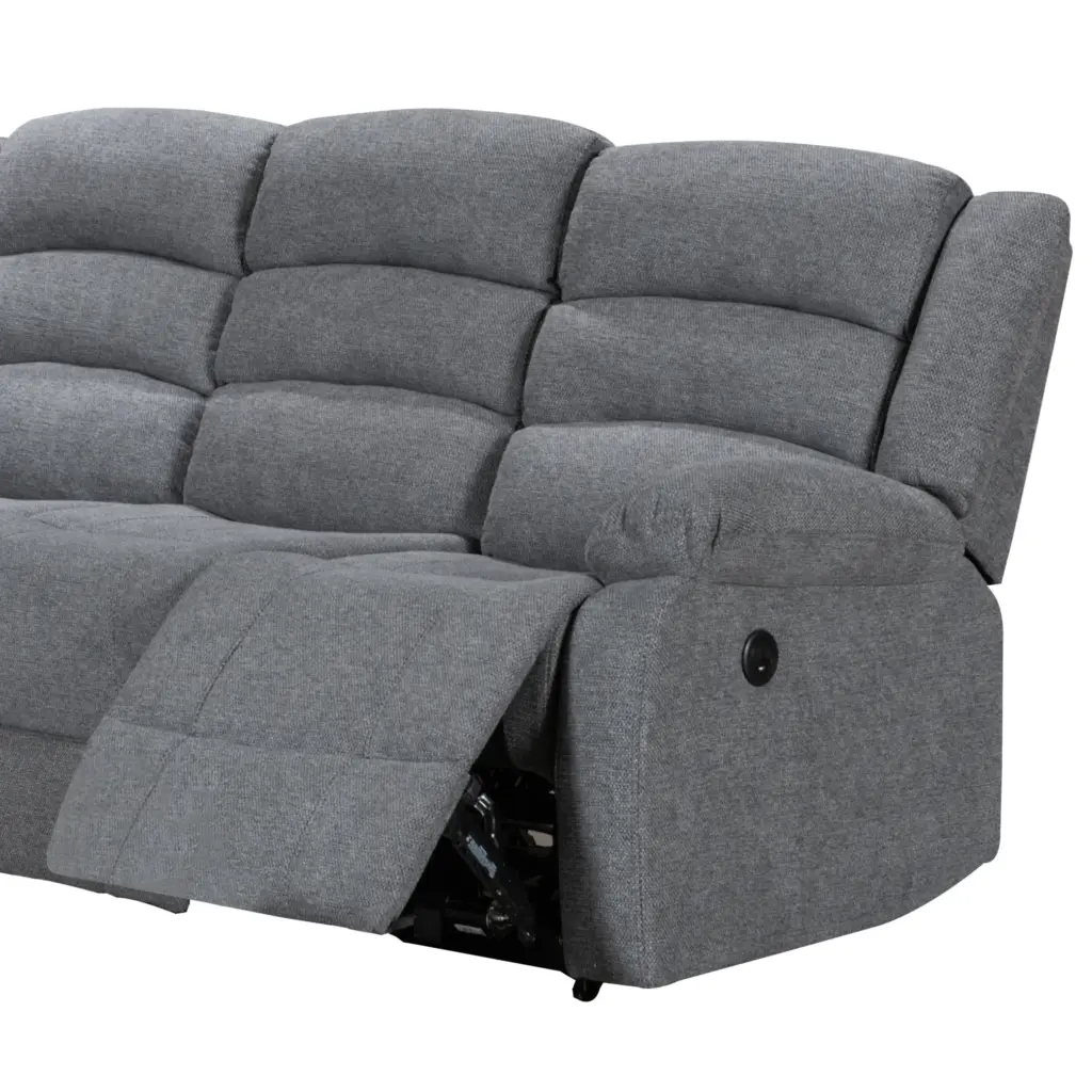 Atlantico Recliner 3seater Grey 2 United Furniture