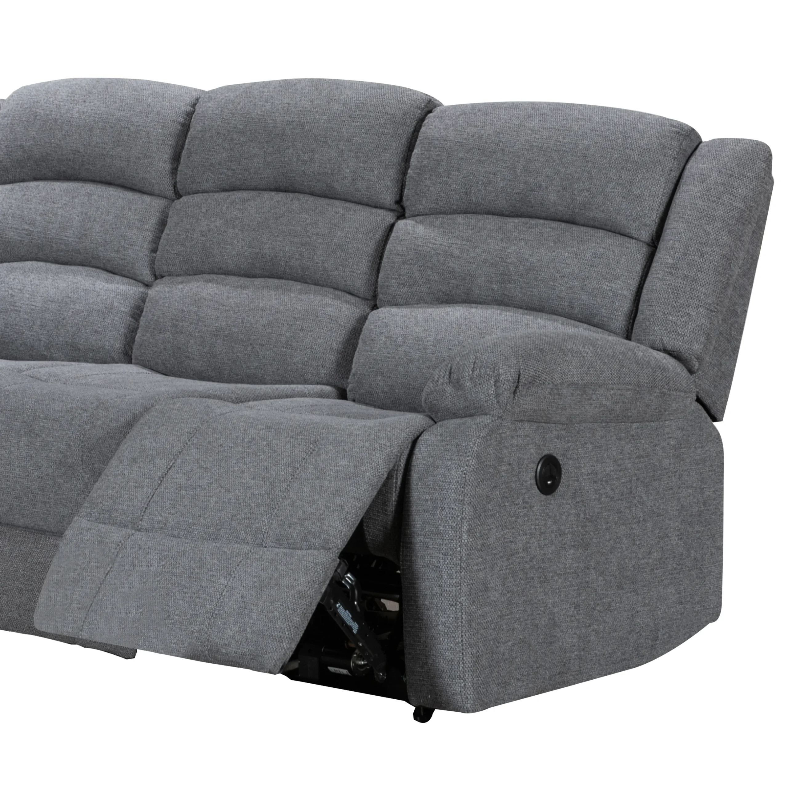 Atlantico Recliner 3seater Grey 2 United Furniture