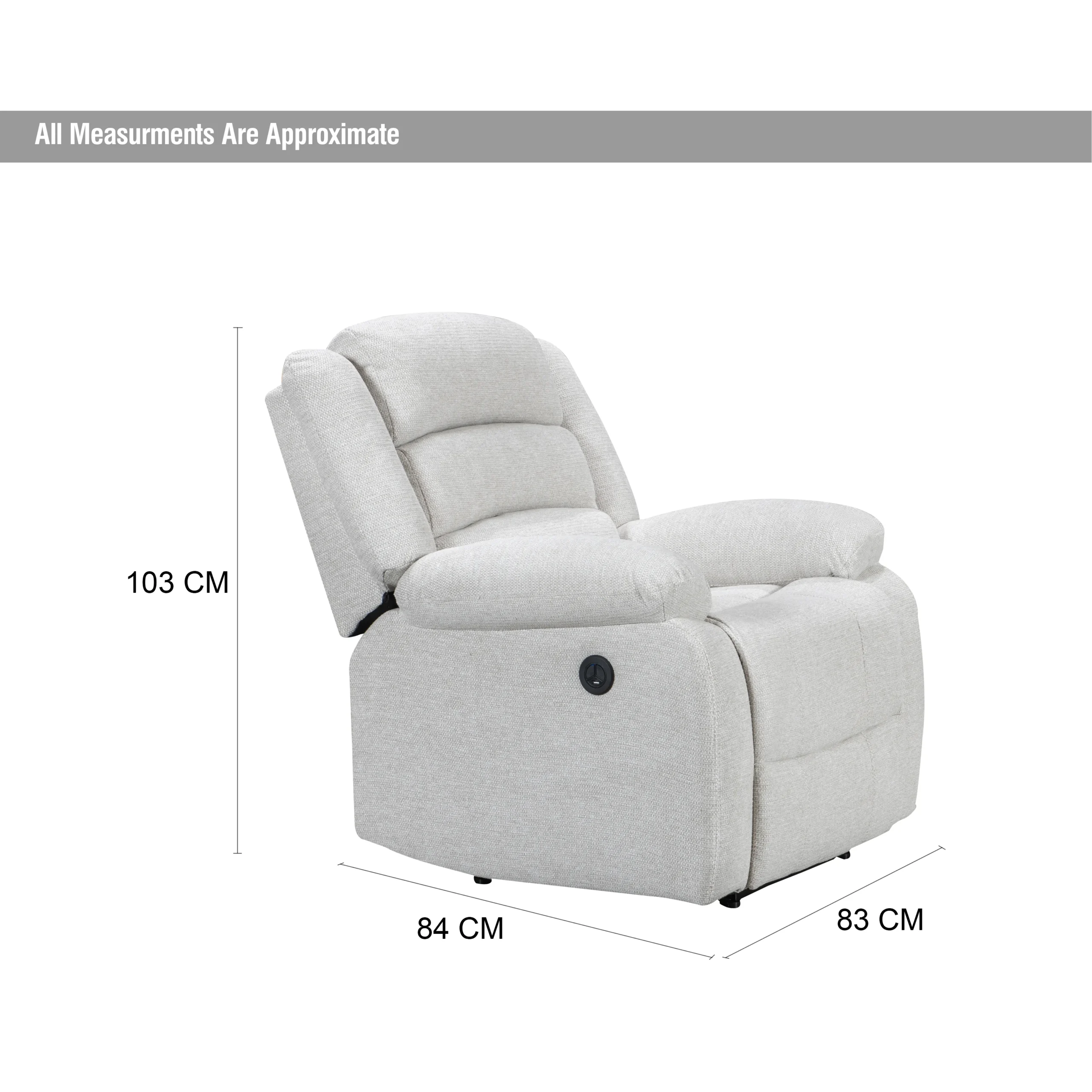 Atlantico Single Recliner Beige Dim United Furniture