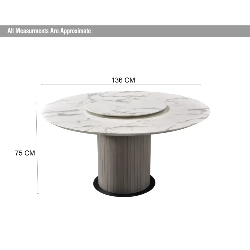 Castello Round Dining Table Dim United Furniture