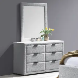 Malta Dresser with Mirror - Grey