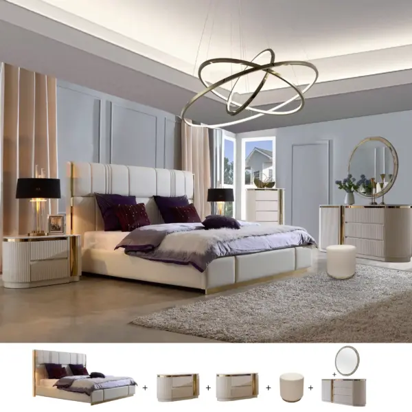 Motella 6 Pcs. King Bedroom Set